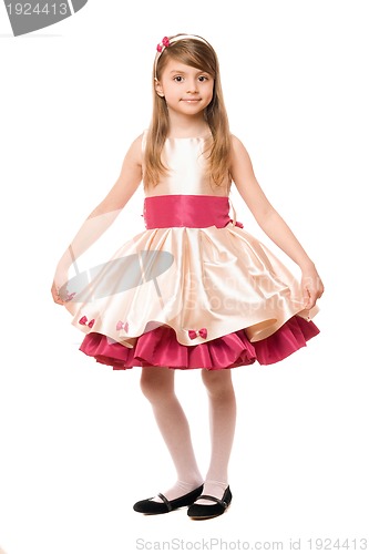 Image of Attractive little lady in a dress