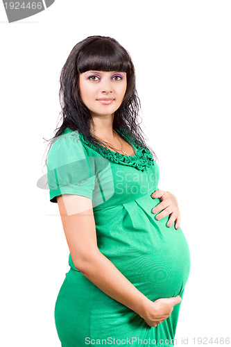 Image of Portrait of a pregnant young woman