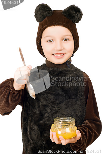 Image of Boy dressed as bear