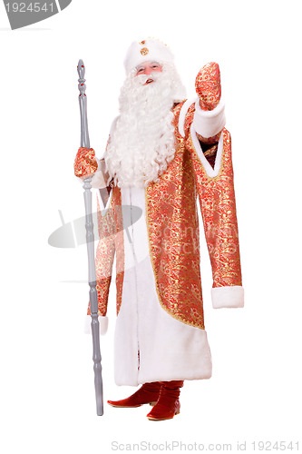 Image of Ded Moroz with the stick in his hands