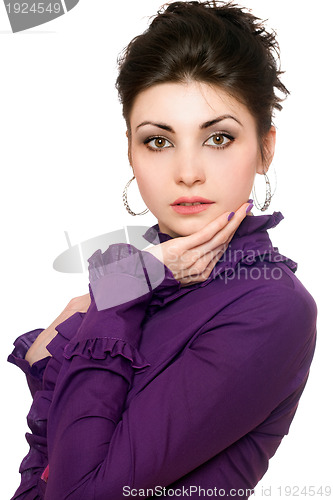 Image of Portrait of attractive young woman