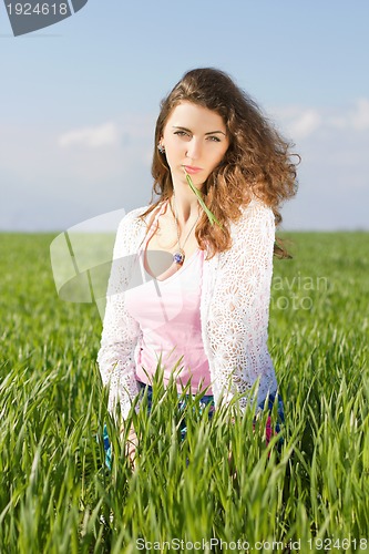 Image of Portrait of gorgeous young woman