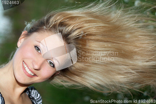 Image of Cheerful young blonde