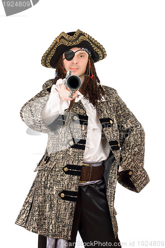 Image of Portrait of man in a pirate costume