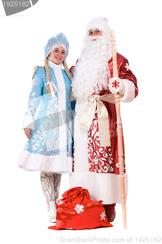 Image of Russian Christmas characters. Isolated
