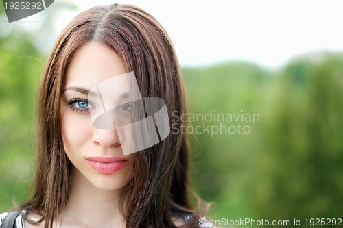 Image of portrait of a nice young woman