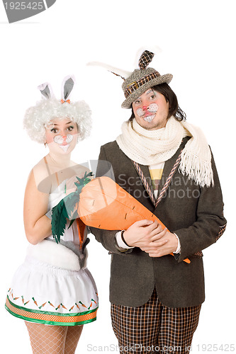 Image of Portrait of a funny couple