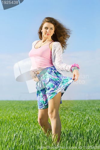 Image of Smiling pretty young woman