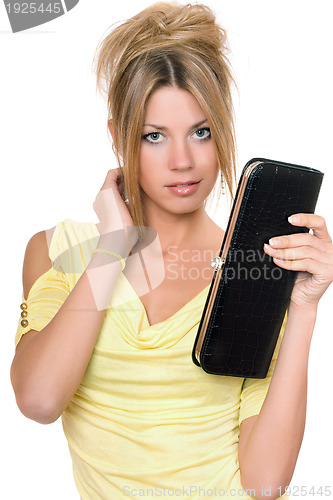 Image of Portrait of seductive young blonde