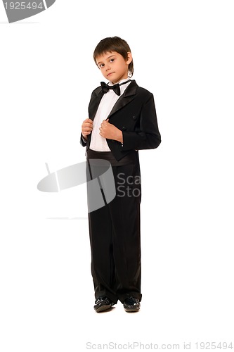 Image of Little boy in a tuxedo