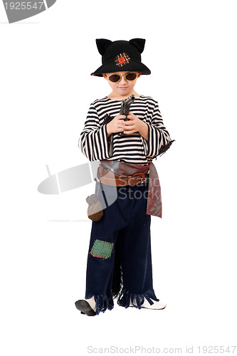 Image of Little boy dressed as a pirate