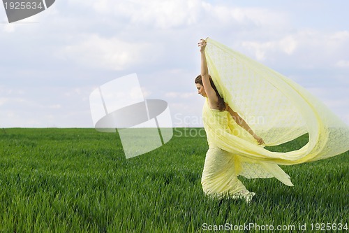 Image of Beautiful girl dancing