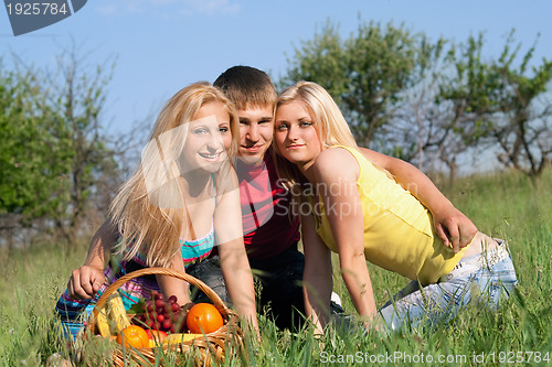 Image of Two pretty blonde and young man 