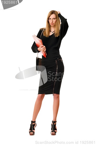 Image of Blonde young lady with the glasses