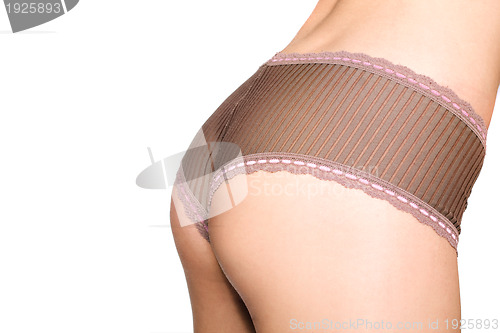 Image of Close-up of perfect female rear in panties