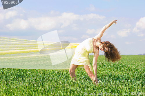 Image of Flexible young woman