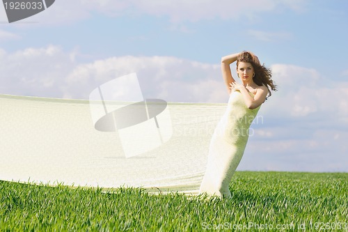 Image of Expressive attractive girl