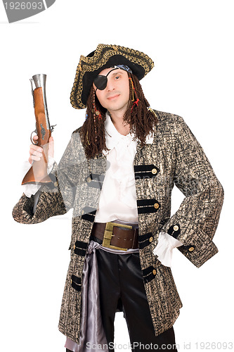Image of man in a pirate costume