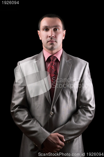 Image of Portrait of a confident businessman. Isolated