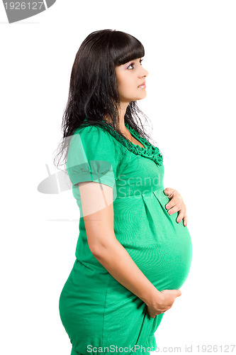 Image of Portrait of a pregnant pretty girl