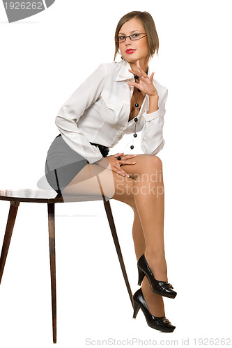 Image of Young pretty businesswoman