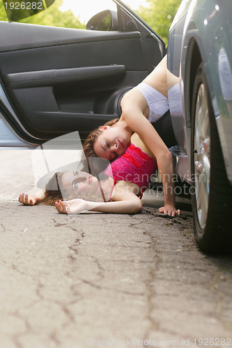 Image of Two beautiful young women