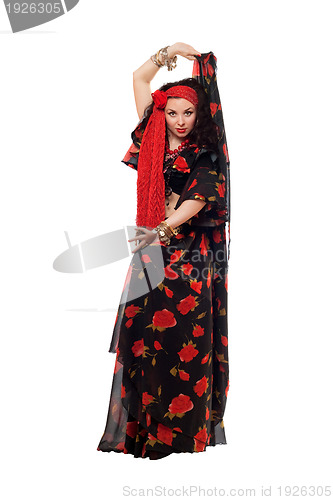 Image of Dancing gypsy woman