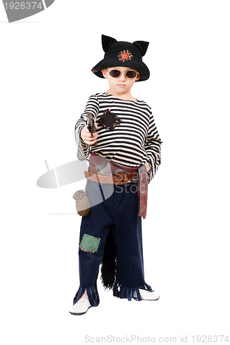 Image of Little boy dressed as a pirate