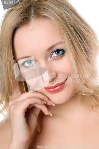 Image of beautiful smiling blond woman