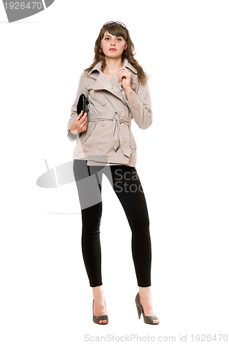 Image of Nice girl wearing a coat