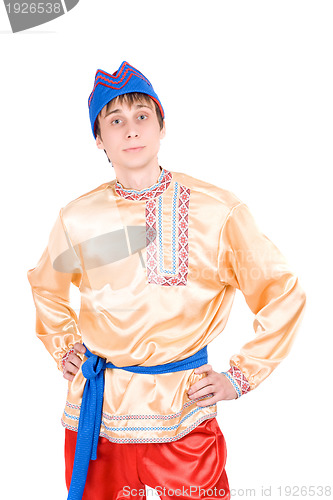 Image of man in the Russian national costume