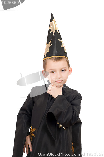 Image of boy dressed as astrologer