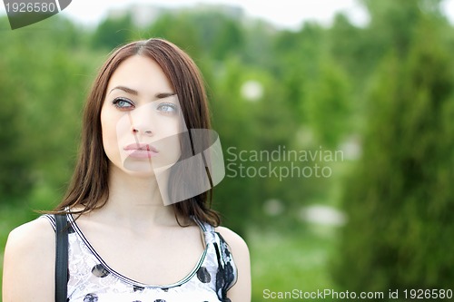 Image of portrait of a beautiful young woman