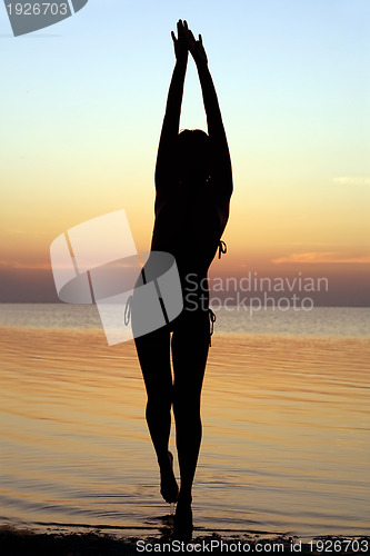 Image of Silhouette of a girl 