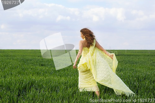 Image of Gorgeous expressive young woman