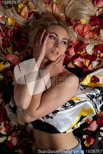 Image of Portrait of seductive young woman