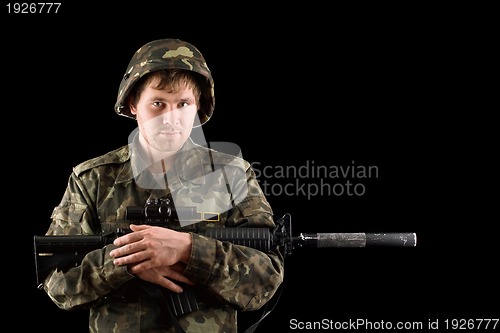 Image of With a rifle in the hands