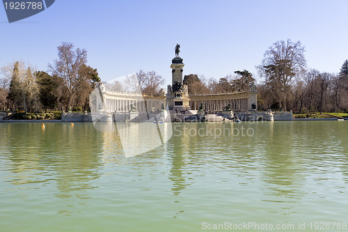 Image of Monument to Alfonso XII in Parque del Retiro, in Madrid