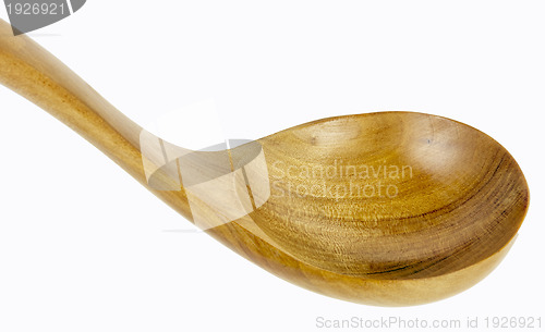 Image of Vintage wooden spoon isolated on white background 