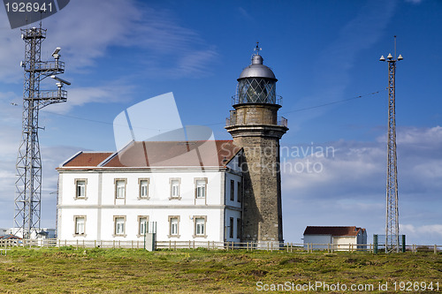 Image of Beautiful lighthouse in Asturias in northern Spain Bay of Biscay