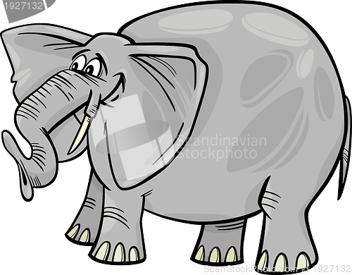 Image of elephant cartoon illustration
