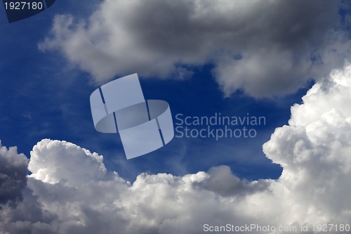 Image of Blue sky and clouds
