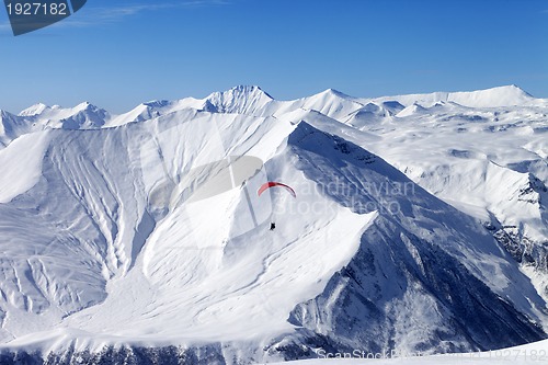 Image of Sky gliding in high mountains