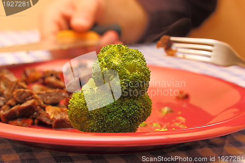 Image of broccoli and beef