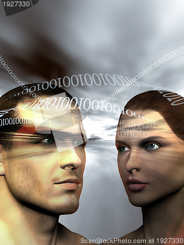 Image of Binary man and woman