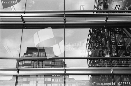 Image of Architecture Reflected in Windows in London