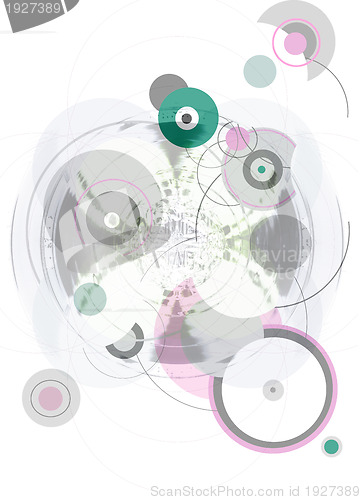 Image of Abstract background with retro circles