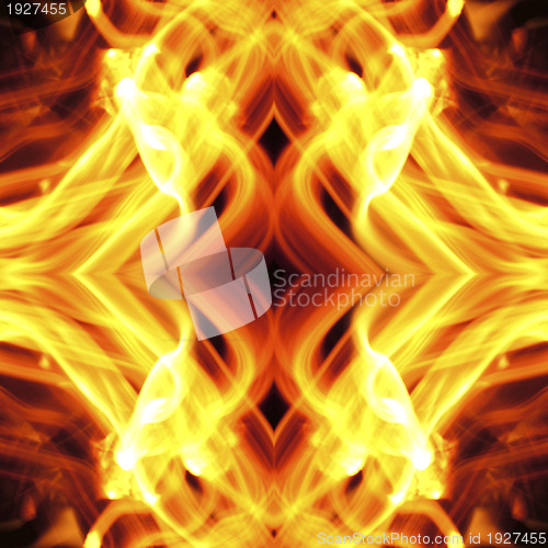 Image of Abstract flames - 3d render