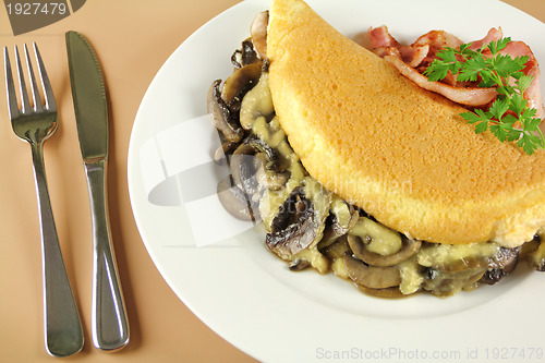 Image of Mushroom And Cheese Omelette