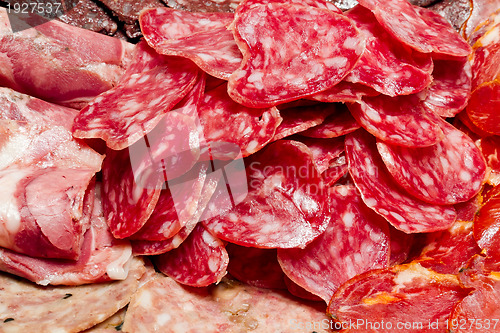 Image of a lot of Spanish serrano ham iberico